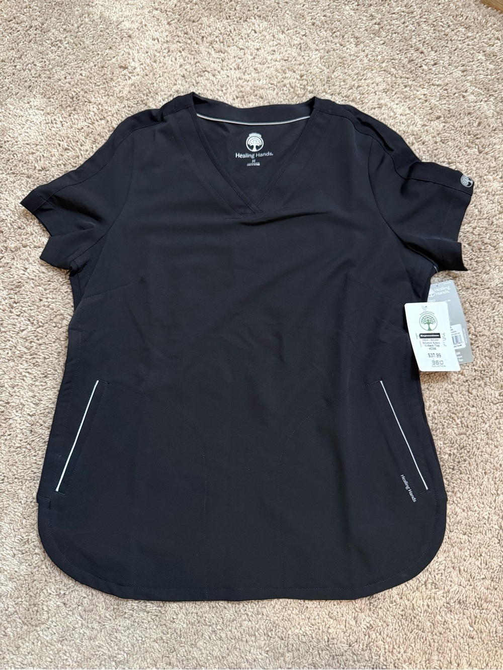 NWT Healing Hands Skyler v-neck scrub top with stretch sides